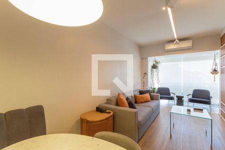 Sala de apartamento à venda com 1 quarto, 50m² em Vila Nova Conceição, São Paulo