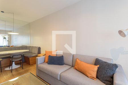 Sala de apartamento à venda com 1 quarto, 50m² em Vila Nova Conceição, São Paulo