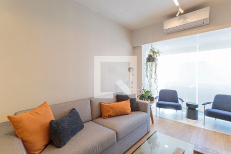 Sala de apartamento à venda com 1 quarto, 50m² em Vila Nova Conceição, São Paulo