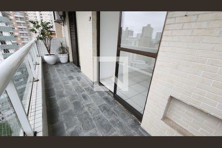 Varanda da Sala de apartamento para alugar com 2 quartos, 82m² em Boqueirão, Santos