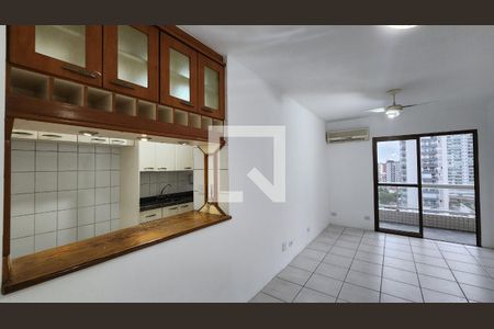 Detalhe Sala de apartamento para alugar com 2 quartos, 82m² em Boqueirão, Santos