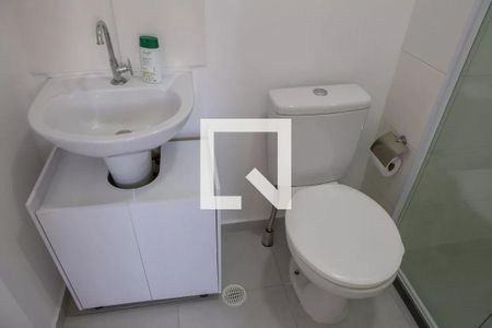 Banheiro de apartamento à venda com 1 quarto, 27m² em Barra Funda, São Paulo