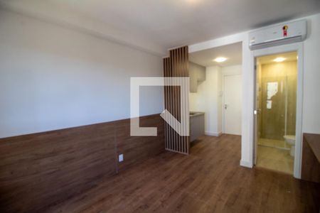 Sala / Quarto - Studio de kitnet/studio para alugar com 1 quarto, 28m² em Campo Belo, São Paulo