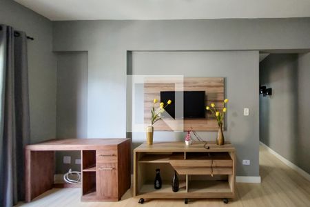 Sala de apartamento para alugar com 1 quarto, 70m² em Canto do Forte, Praia Grande