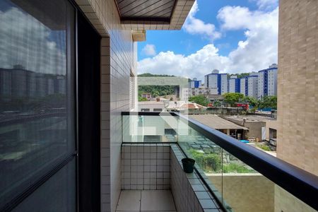 Sacada de apartamento para alugar com 1 quarto, 70m² em Canto do Forte, Praia Grande