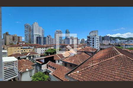 Vista da Sala de apartamento para alugar com 1 quarto, 60m² em Gonzaga, Santos