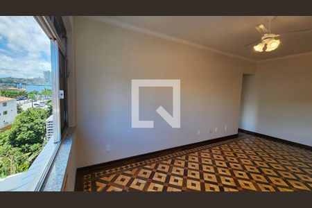 Sala de apartamento para alugar com 1 quarto, 60m² em Gonzaga, Santos