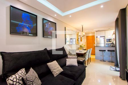 Sala de apartamento à venda com 2 quartos, 51m² em Vila Valparaíso, Santo André