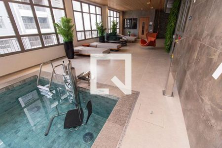 Área comum - Piscina de kitnet/studio para alugar com 1 quarto, 21m² em Paraíso, São Paulo