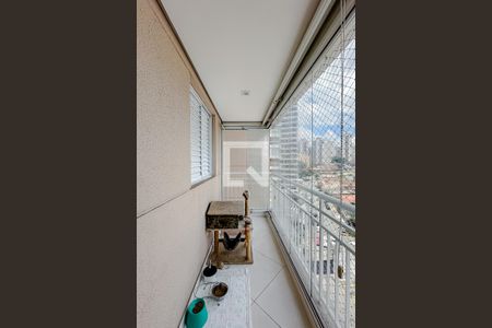 Varanda da Sala de apartamento à venda com 2 quartos, 59m² em Vila Dom Pedro I, São Paulo