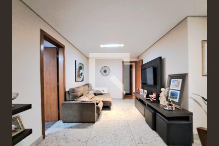 Sala de apartamento à venda com 3 quartos, 112m² em Buritis, Belo Horizonte