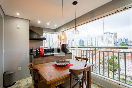 Varanda gourmet de apartamento à venda com 3 quartos, 103m² em Centro, Santo André