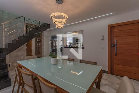 Sala de Jantar de apartamento à venda com 4 quartos, 150m² em Indaiá, Belo Horizonte