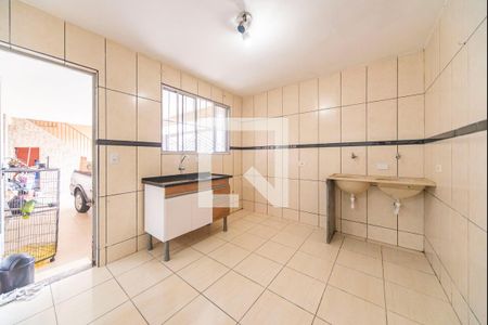 Cozinha e Área de Serviço de casa para alugar com 1 quarto, 26m² em Vila Bela Vista, Santo André