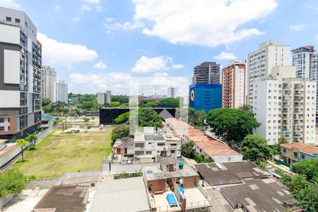 Sala - Vista de apartamento para alugar com 1 quarto, 27m² em Jardim das Acacias, São Paulo