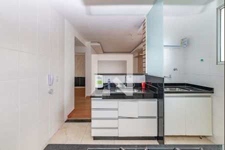 Cozinha de apartamento para alugar com 2 quartos, 48m² em Cabral, Contagem