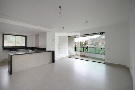 Sala de apartamento à venda com 3 quartos, 96m² em Comiteco, Belo Horizonte