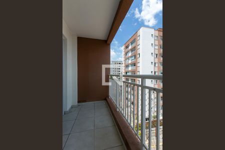 Varanda da Sala  de apartamento para alugar com 2 quartos, 46m² em Vila Carmosina, São Paulo