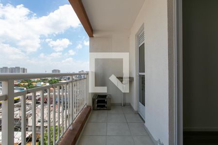 Varanda da Sala  de apartamento para alugar com 2 quartos, 46m² em Vila Carmosina, São Paulo