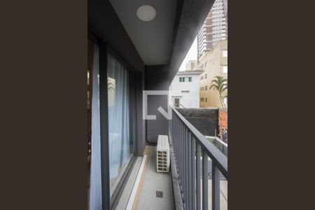 Varanda de kitnet/studio para alugar com 1 quarto, 24m² em Brooklin, São Paulo