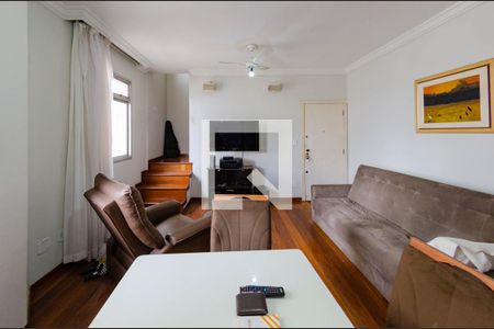 Sala de apartamento à venda com 3 quartos, 195m² em Coração Eucarístico, Belo Horizonte