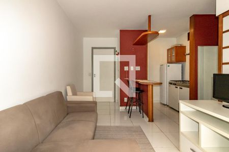 Sala de apartamento para alugar com 1 quarto, 65m² em Moema, São Paulo