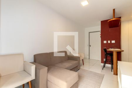 Sala de apartamento para alugar com 1 quarto, 65m² em Moema, São Paulo