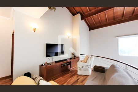 Sala de TV de casa de condomínio à venda com 4 quartos, 350m² em Loteamento Alphaville Campinas, Campinas