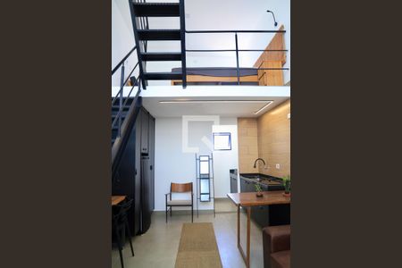 Sala/Cozinha de casa de condomínio para alugar com 1 quarto, 48m² em Mirandópolis, São Paulo