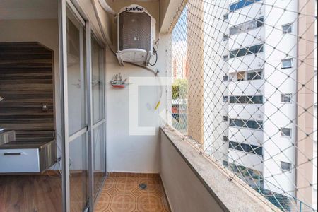 Varanda da Sala de apartamento para alugar com 3 quartos, 98m² em Jardim Bela Vista, Santo André