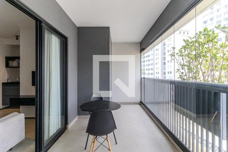 Varanda de kitnet/studio para alugar com 1 quarto, 33m² em Campos Elíseos, São Paulo