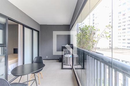 Varanda de kitnet/studio para alugar com 1 quarto, 33m² em Campos Elíseos, São Paulo