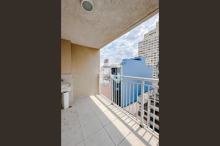 Varanda da Sala/Quarto de kitnet/studio à venda com 1 quarto, 35m² em Liberdade, São Paulo