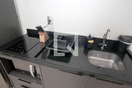 Studio - Cozinha de kitnet/studio para alugar com 1 quarto, 24m² em Centro Histórico, Porto Alegre