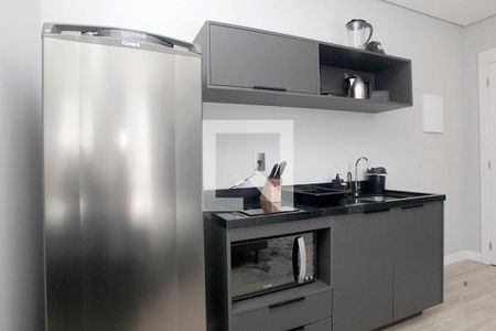 Studio - Cozinha de kitnet/studio para alugar com 1 quarto, 24m² em Centro Histórico, Porto Alegre