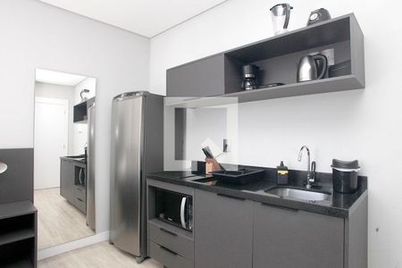 Studio - Cozinha de kitnet/studio para alugar com 1 quarto, 24m² em Centro Histórico, Porto Alegre