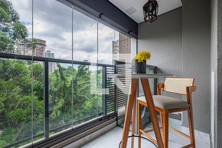 Studio - Varanda de apartamento para alugar com 1 quarto, 27m² em Pinheiros, São Paulo