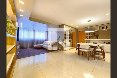 Sala de apartamento à venda com 3 quartos, 98m² em Buritis, Belo Horizonte