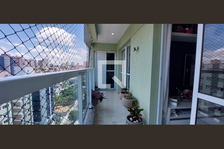 Varanda  de apartamento para alugar com 3 quartos, 106m² em Vila Guiomar, Santo André