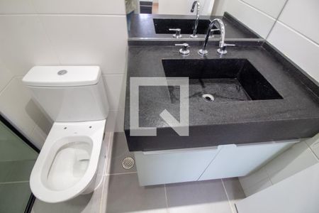 Banheiro da Suíte de kitnet/studio para alugar com 1 quarto, 28m² em Chácara Santo Antônio (zona Sul), São Paulo