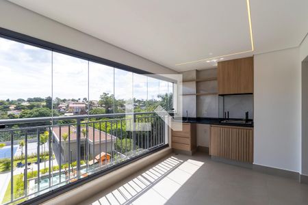 Varanda gourmet de apartamento à venda com 3 quartos, 96m² em Nova Campinas, Campinas