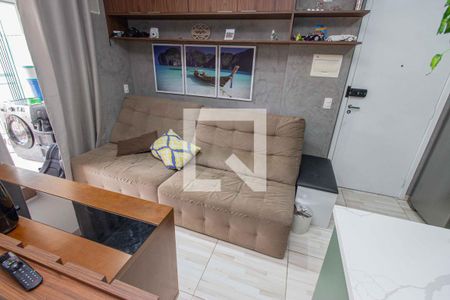 Sala e quarto de apartamento para alugar com 1 quarto, 35m² em Cambuci, São Paulo