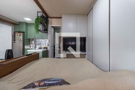 Sala e quarto de apartamento para alugar com 1 quarto, 35m² em Cambuci, São Paulo