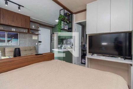 Sala e quarto de apartamento para alugar com 1 quarto, 35m² em Cambuci, São Paulo