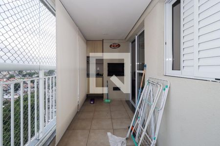 Varanda da Sala de apartamento à venda com 3 quartos, 92m² em Jardim Henriqueta, Taboão da Serra