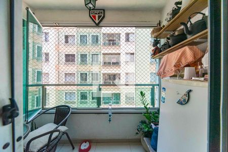 Varanda da Sala de apartamento à venda com 3 quartos, 73m² em Parque Sao Vicente, Santo André