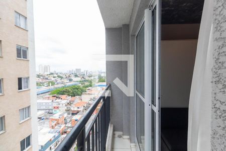 Varanda da Sala de apartamento à venda com 1 quarto, 24m² em Vila Ré, São Paulo