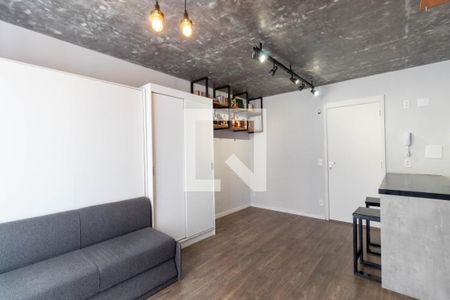 Sala/Cozinha de apartamento à venda com 1 quarto, 24m² em Vila Ré, São Paulo