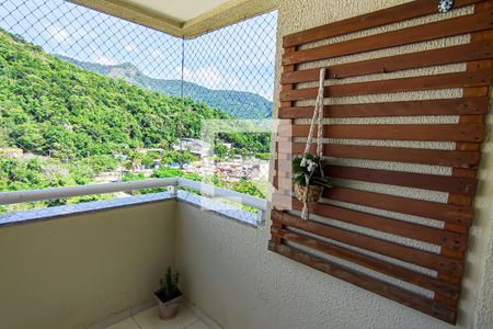 sala - varanda de apartamento à venda com 3 quartos, 74m² em Camorim, Rio de Janeiro