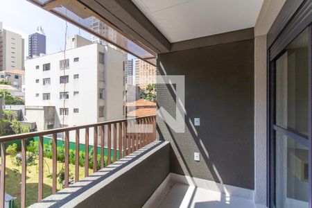 Varanda de kitnet/studio para alugar com 1 quarto, 27m² em Perdizes, São Paulo